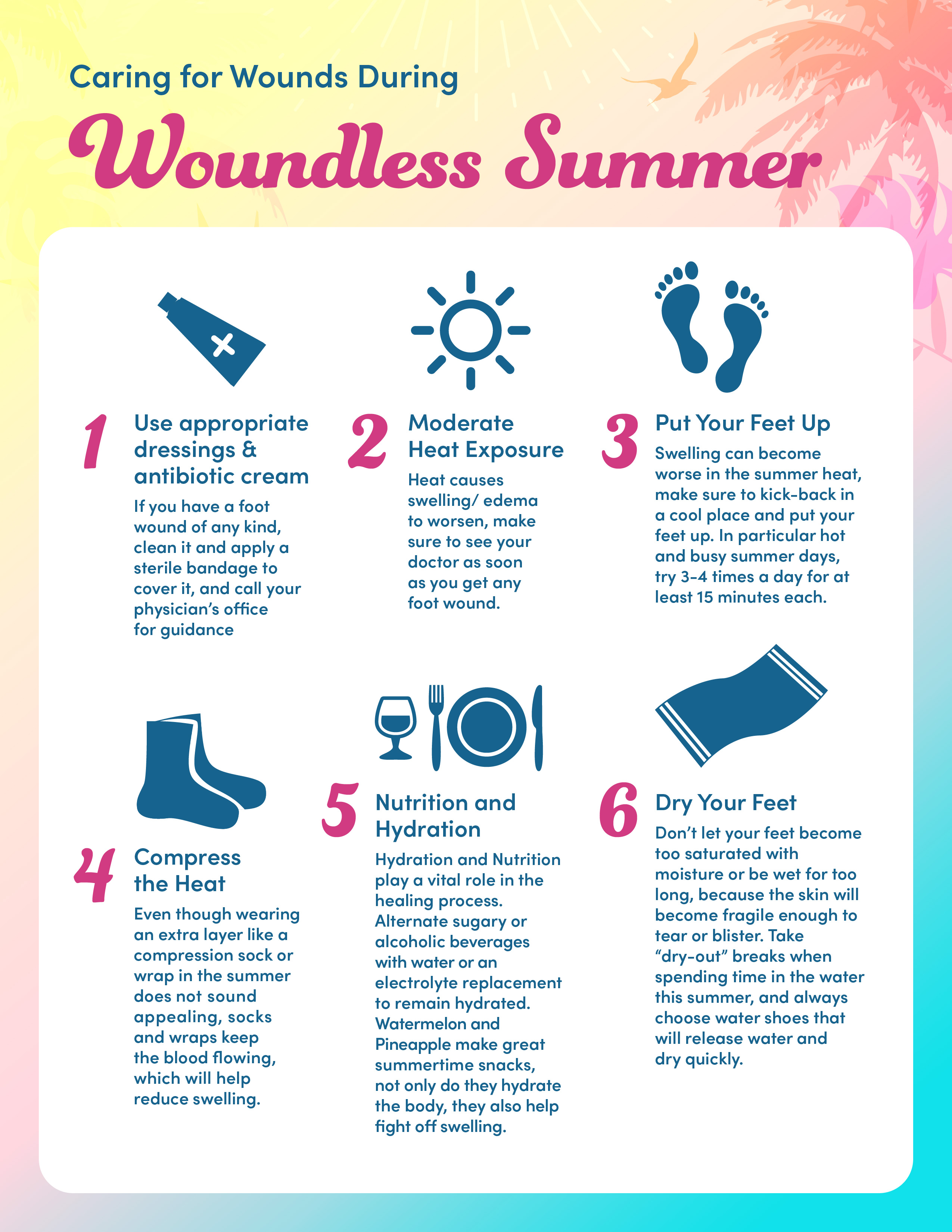 6 tips for a woundless summer