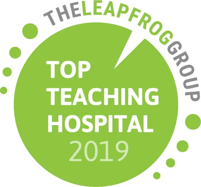 Leapfrog Top Teaching Hospital 2019 Award Badge