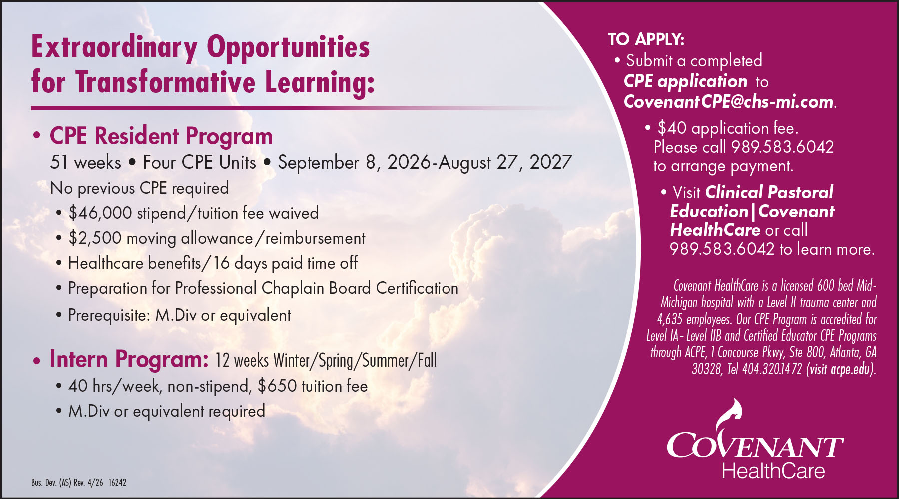 CPE Resident Program