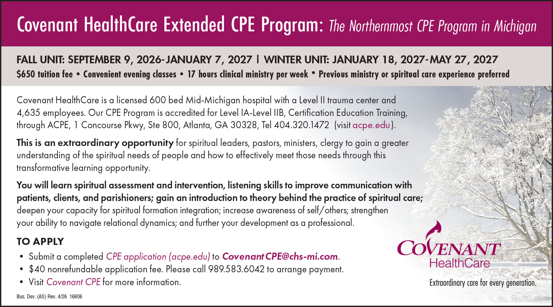Extended CPE Program